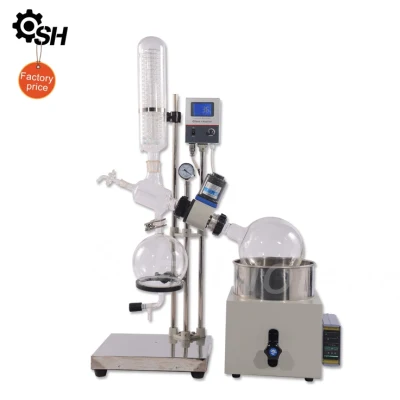 S-H Biotech 5L High Vacuum Glass Rotary Evaporator Short Path Distillation Apparatus with Hand Lift