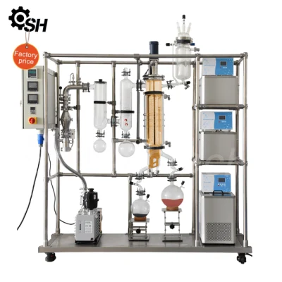 S-H Biotech 0.22m2 Distillation Equipment High Quality Wiped Film Molecular Distillation Apparatus Industrial Wiped Film